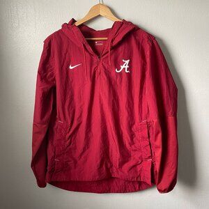 Nike Alabama Crimson Tide Mens Large Pullover Quarter Zip Windbreaker